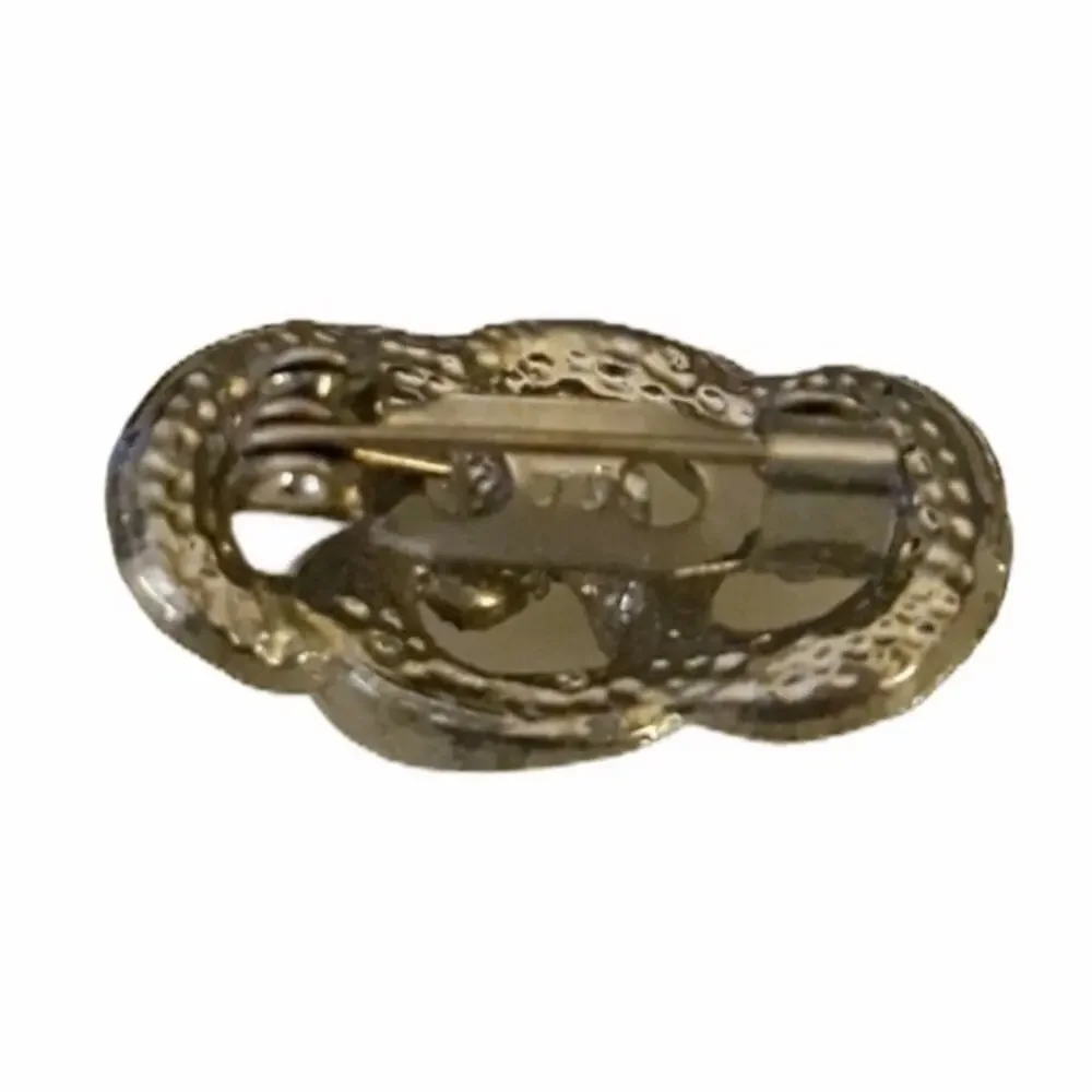 Vintage Silver Knot Lapel Pin Brooch